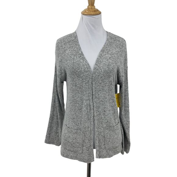 Rumi + Ryder Cardigan Womens L Large Gray Pockets Open Front Long Sleeve Knit - Picture 1 of 15